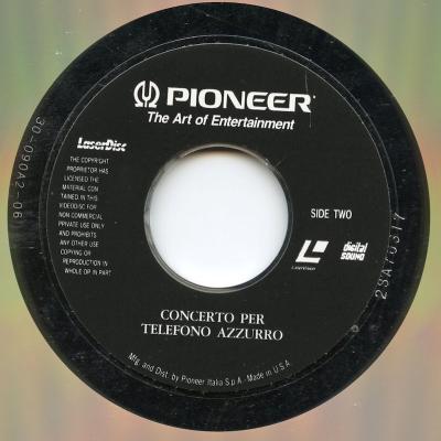 Concerto per Telefono Azzurro - label