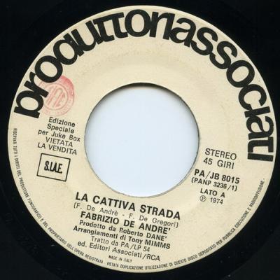 La cattiva strada - juke box